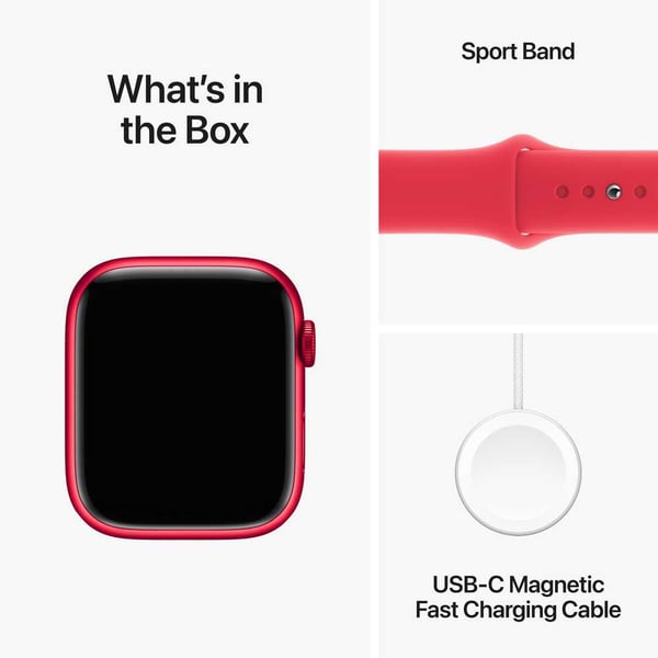 Apple Watch Series 9 GPS + Cellular 41mm (PRODUCT)RED Aluminum Case with (PRODUCT)RED Sport Band M/L – Middle East Version