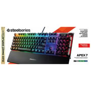 SteelSeries APEX 7 Mechanical Gaming Keyboard (Red Switch – Linear and Quiet)