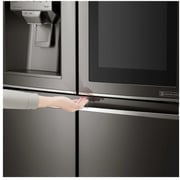 LG Side by Side Refrigerator InstaView Door-in-Door Black Stainless Steel Hygiene FRESH+ ThinQ 870 Litres GR-X39FMKHL