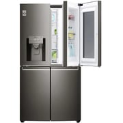 LG Side by Side Refrigerator InstaView Door-in-Door Black Stainless Steel Hygiene FRESH+ ThinQ 870 Litres GR-X39FMKHL