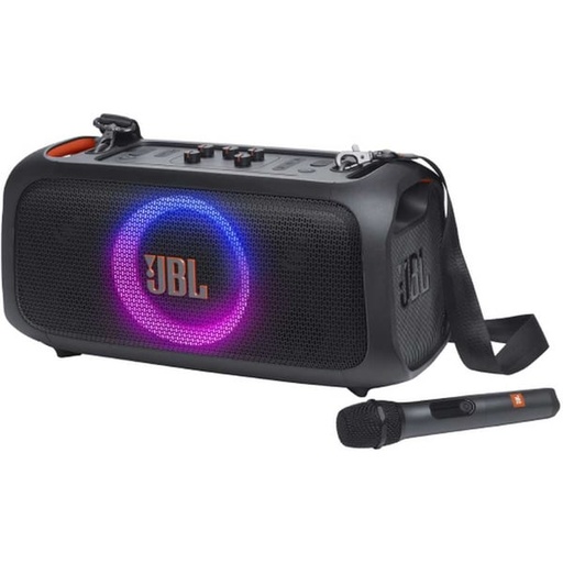 JBL Partybox On-The-Go Essential 2 Speaker With Wireless Mic Black