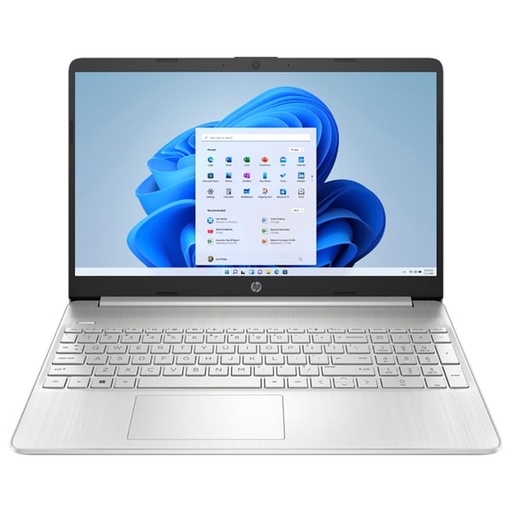 HP (2022) Laptop – 12th Gen / Intel Core i3-1215U / 15.6inch FHD / 256GB SSD / 8GB RAM / Shared Intel UHD Graphics / Windows 11 Home / English & Arabic Keyboard / Natural Silver / Middle East Version – [15s-FQ5148NE]